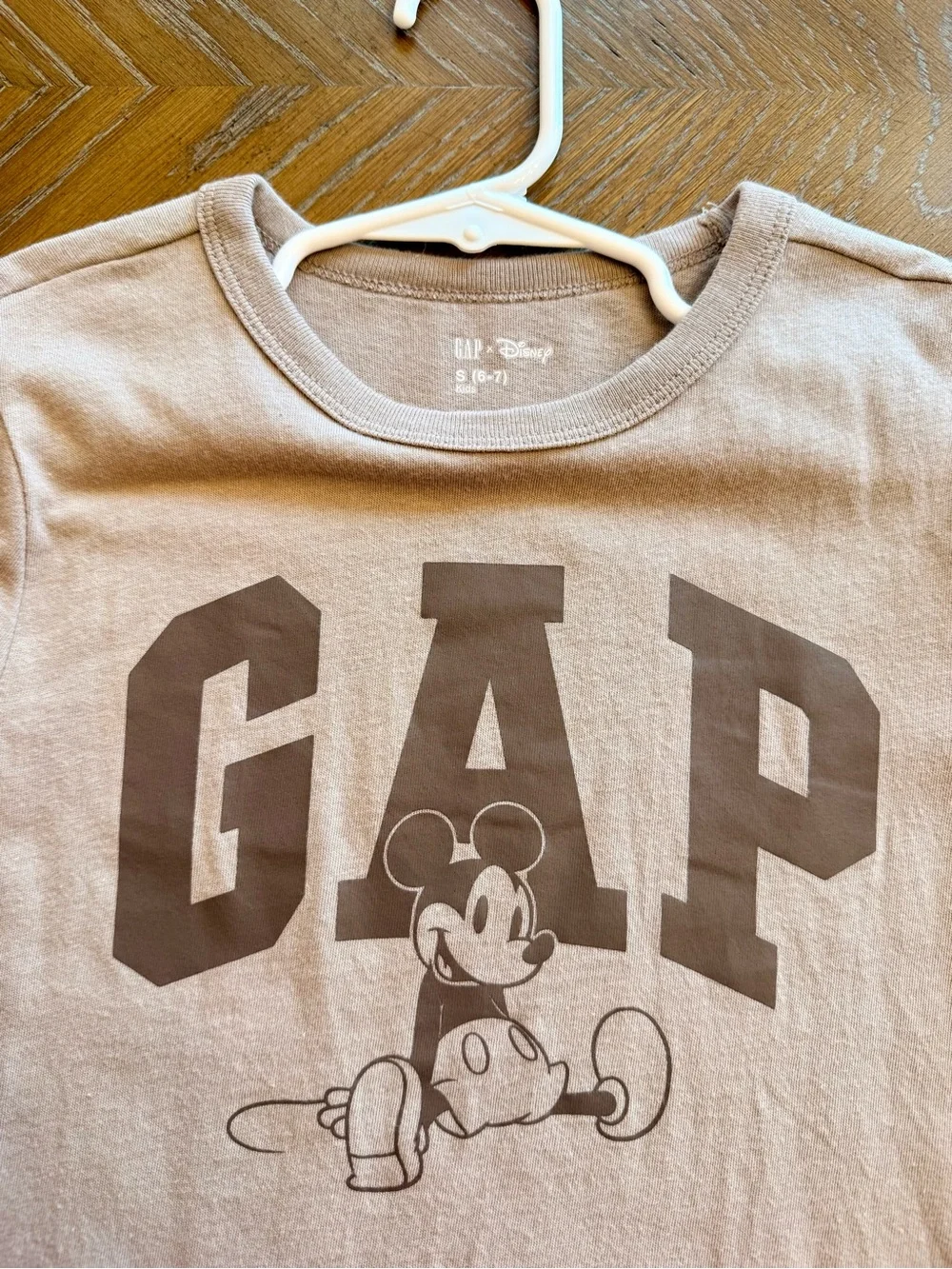GAP Brown Mickey Graphic Short Sleeve Tee